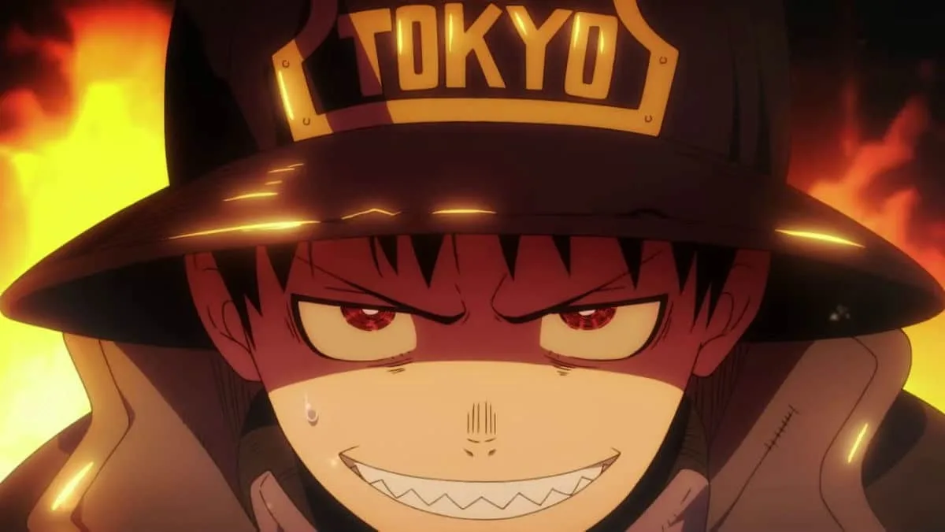 personaje de Fire Fighter usando un casco de Tokio
