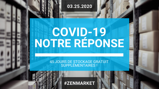 Période de stockage supplémentaire gratuit de 45 jours sur ZenMarket