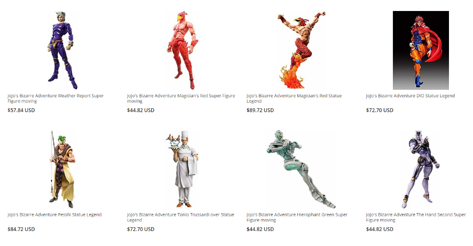 JoJo Super Action Figures on ZenPlus