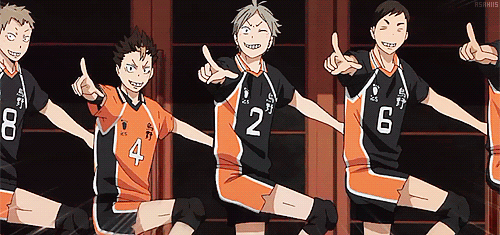 Haikyuu pose gif