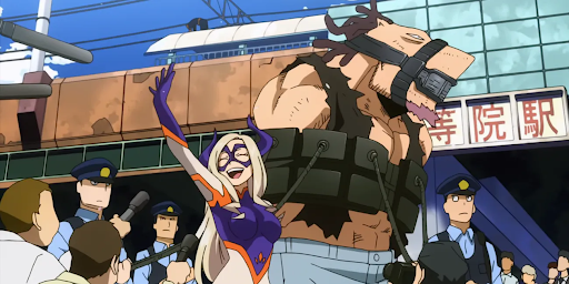 Midoriya and train sstudents
