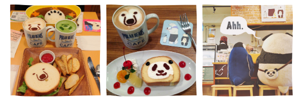 Меню в кафе Shirokuma в Токио