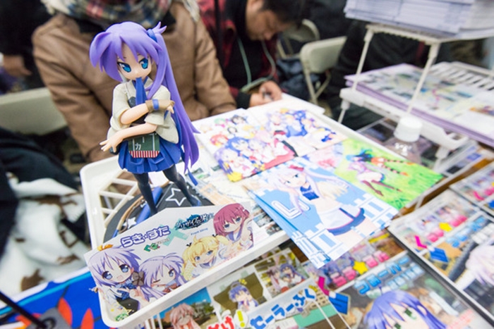 A dojinshi stall at Comiket