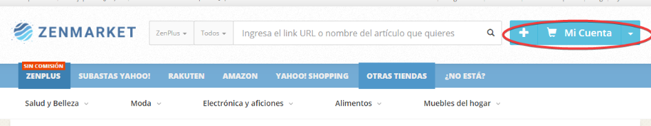 barra de compras de zenmarket
