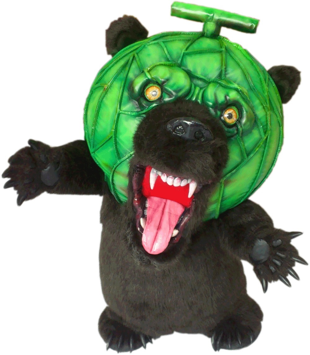 Mascotte kimo-kawaii Melon Kuma de la r&eacute;gion d'Hokkaido