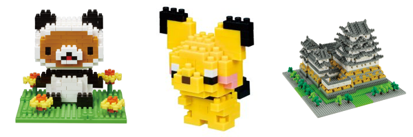 Rilakkuma, Pichu, Himeji Castle nanoblocks