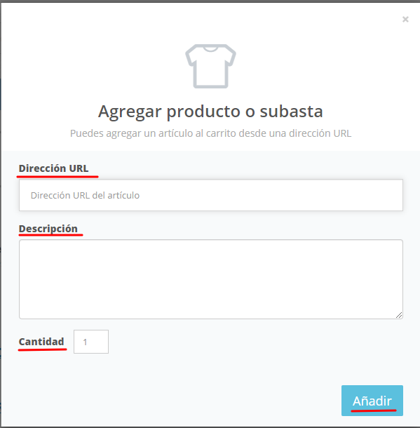 Cómo añadir artículo al carrito