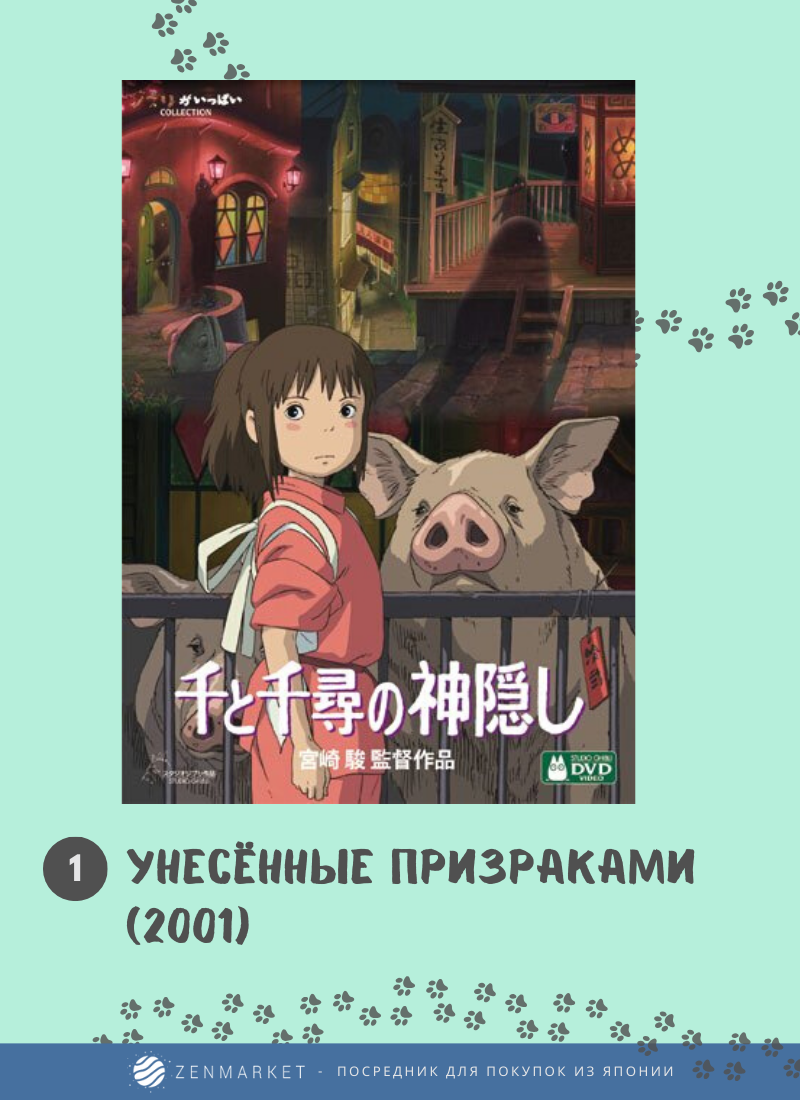 Лучшие фильмы студии гибли: унесенные призраками