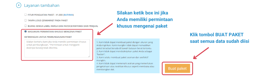 pengiriman paket ZenMarket