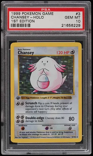 Pokemon Cards Japanese First Edition Shadowless Base Set Chansey