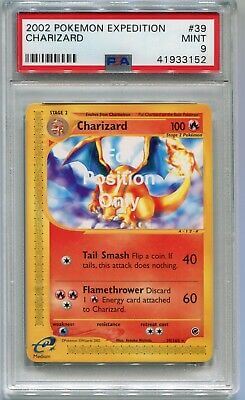 Pokemon Cards 2002 Expedition For Position Only Charizard Card