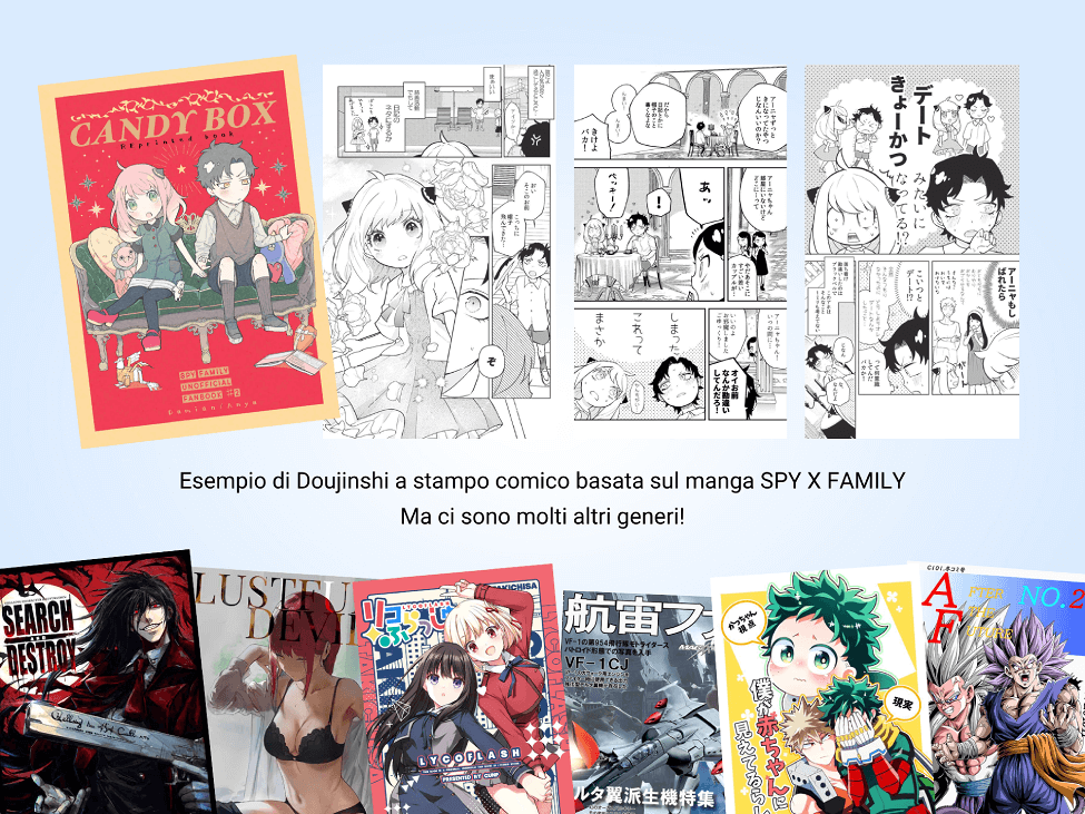 exemplos de doujinshi fanzines japoneses