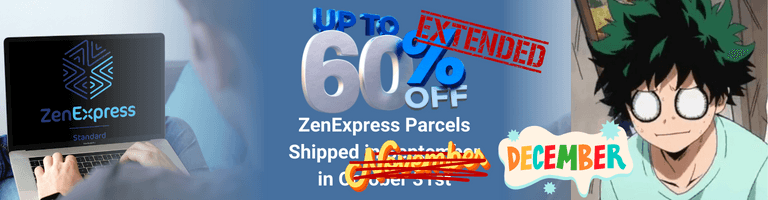 ZenExpress 60% Off September, October, November & December Shipping Sale via ZenMarket