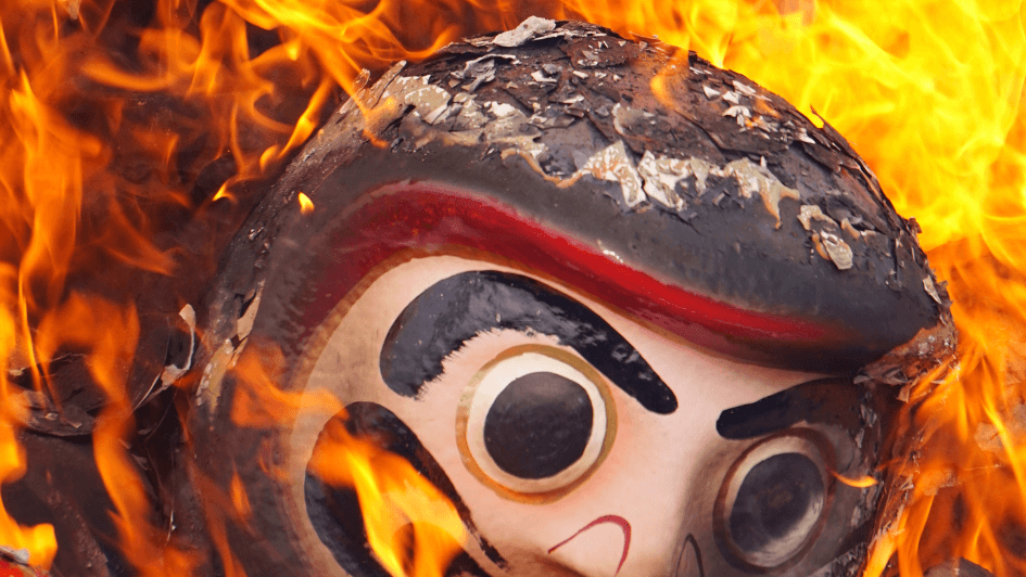 burning daruma
