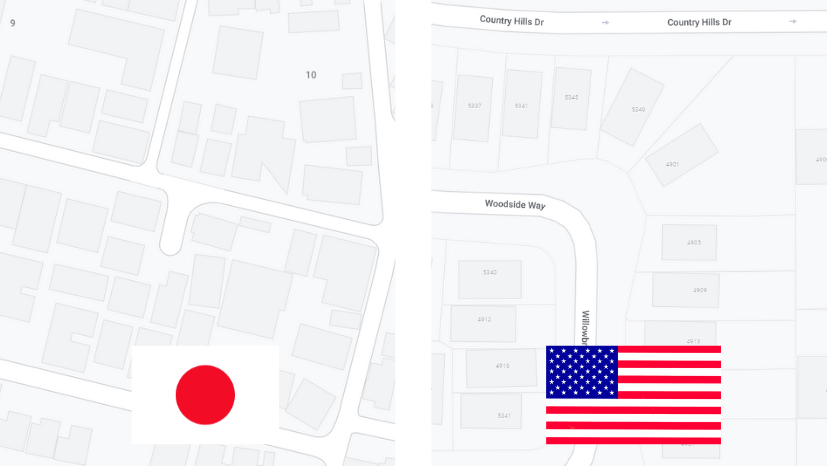 Diff&eacute;rences entre rues am&eacute;ricaines et japonaises