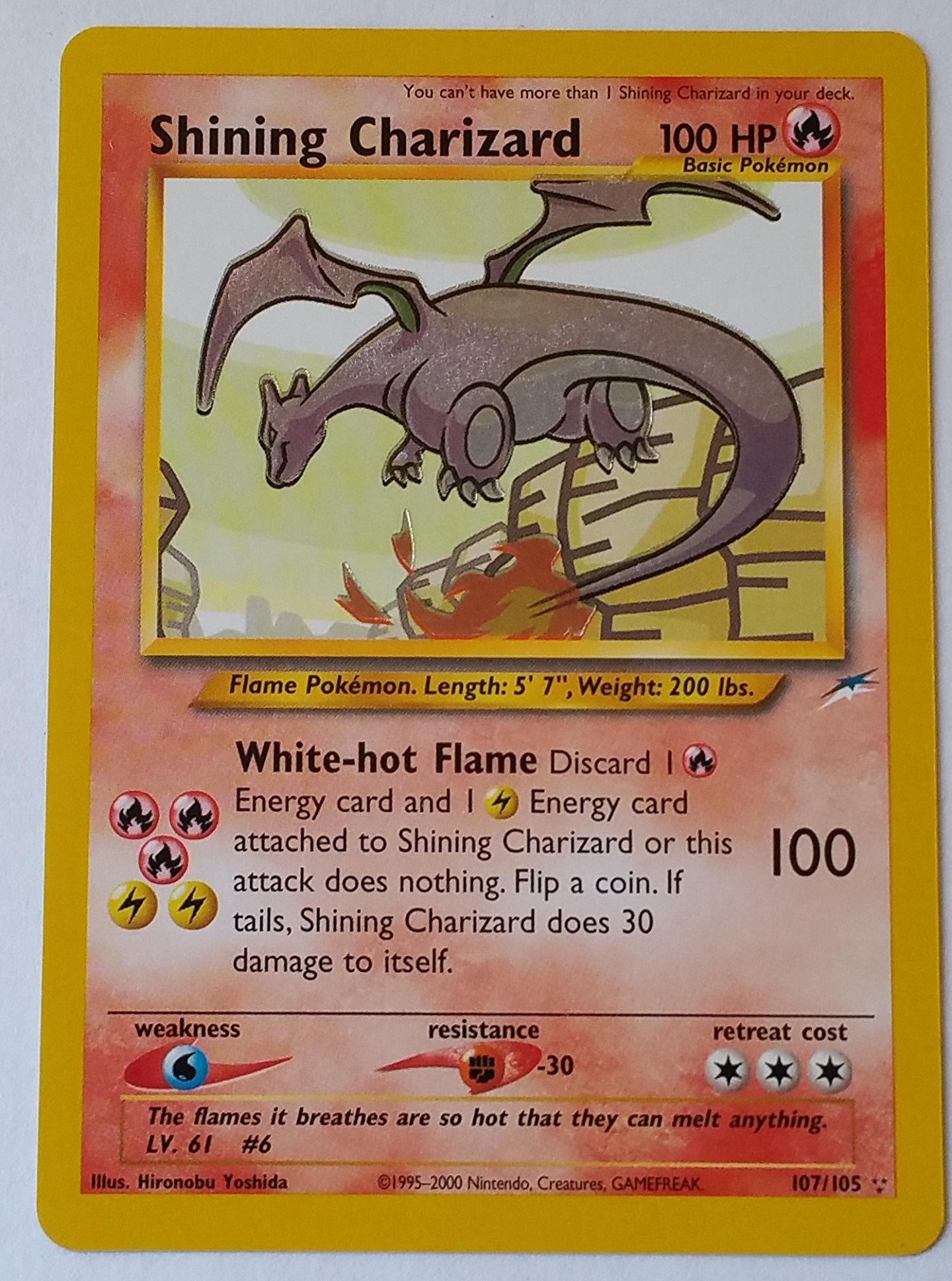 carta pokemon Charizard Brillante