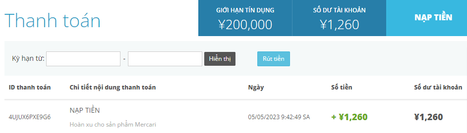 Ảnh chụp m&agrave;n h&igrave;nh l&uacute;c ho&agrave;n xu