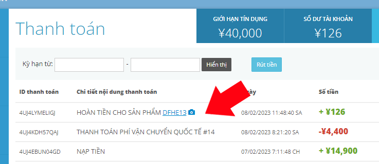Ảnh chụp m&agrave;n h&igrave;nh l&uacute;c ho&agrave;n xu