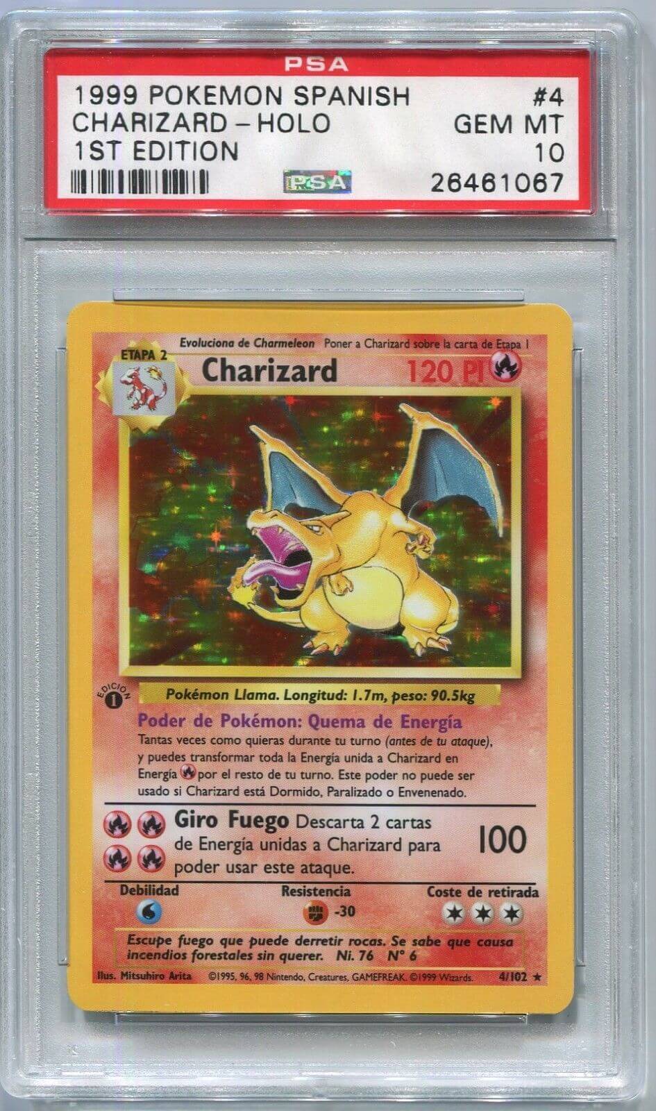 graded charizard card