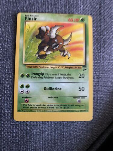 off cut pinsir card