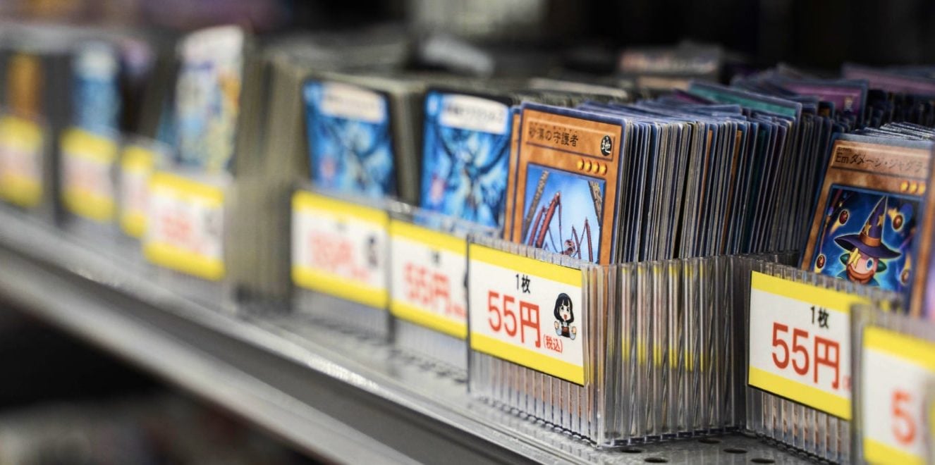 carte Yu-Gi-Oh! in vendita in Giappone